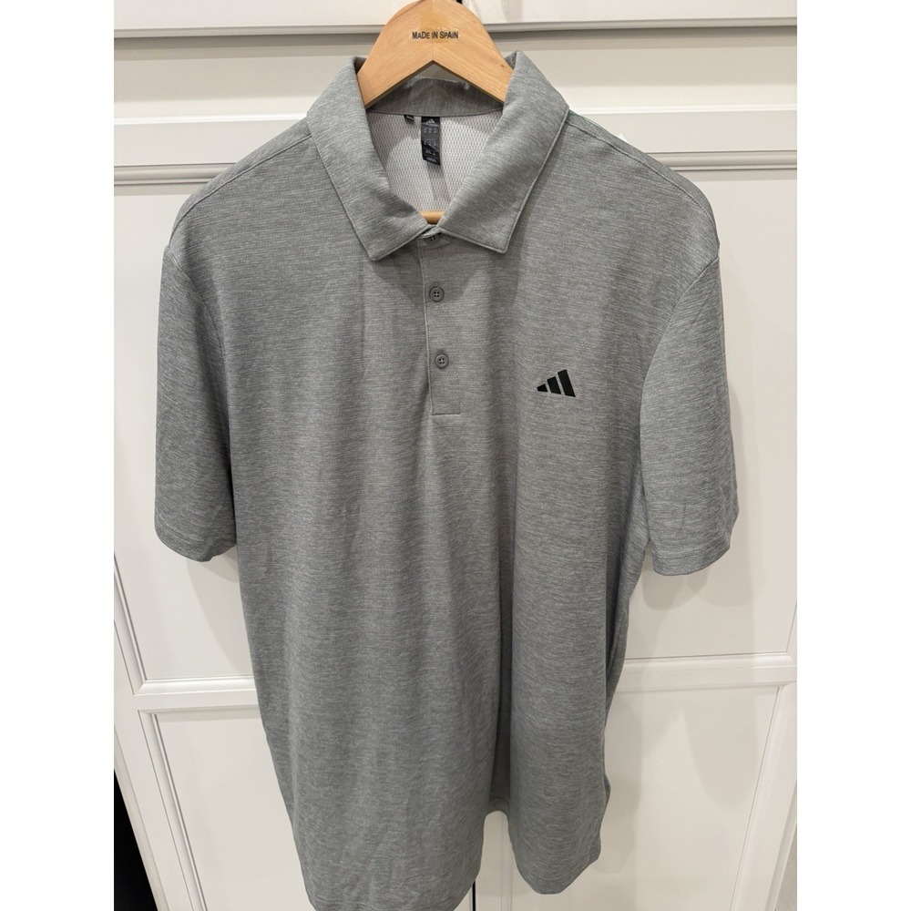 Adidas Men's Ottoman Stripe Short Sleeve  Golf Polo Shirt  Sz XL